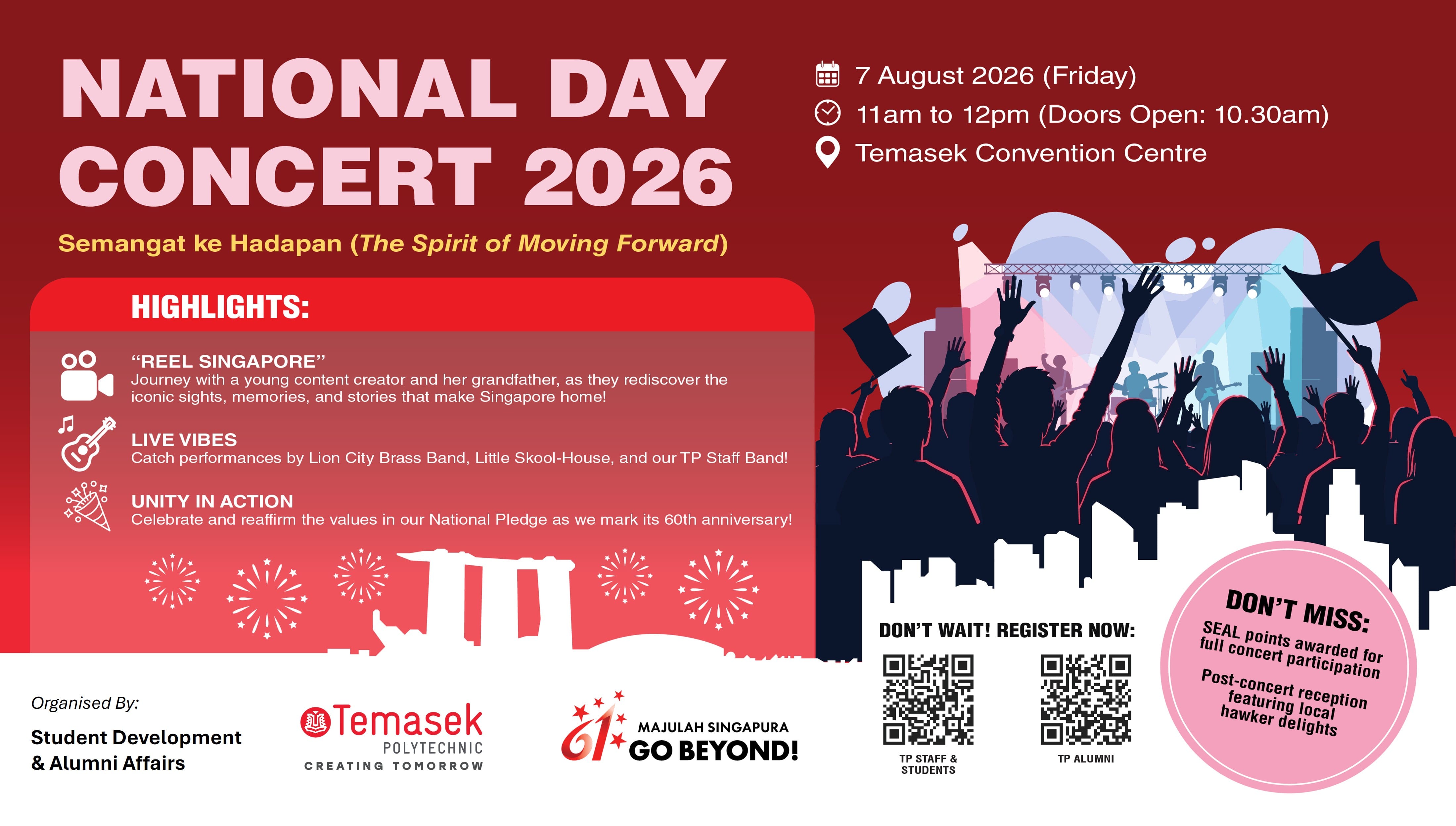 eDM of TP National Day Concert 2026, showcasing the key highlights and activities